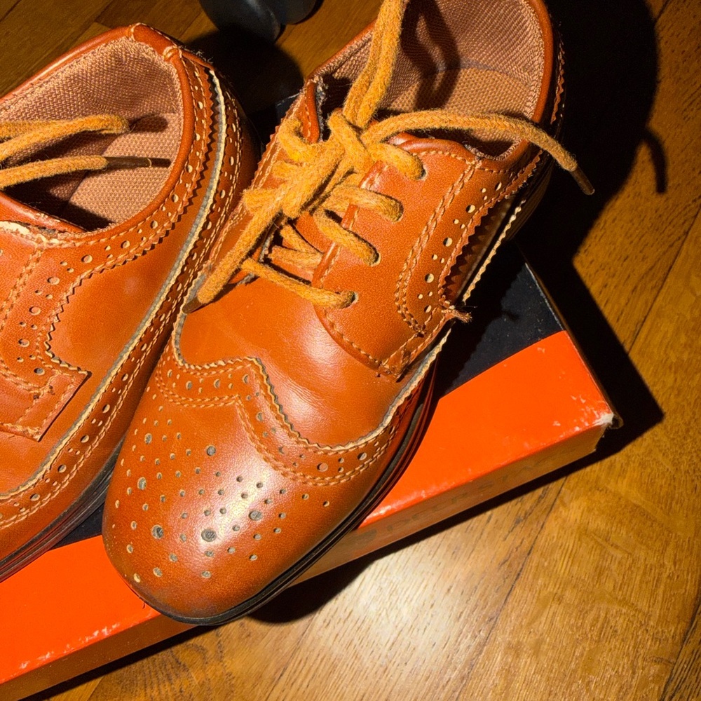 Deer Stags Toddler Tan Oxford Derbys - Picture 2 of 3